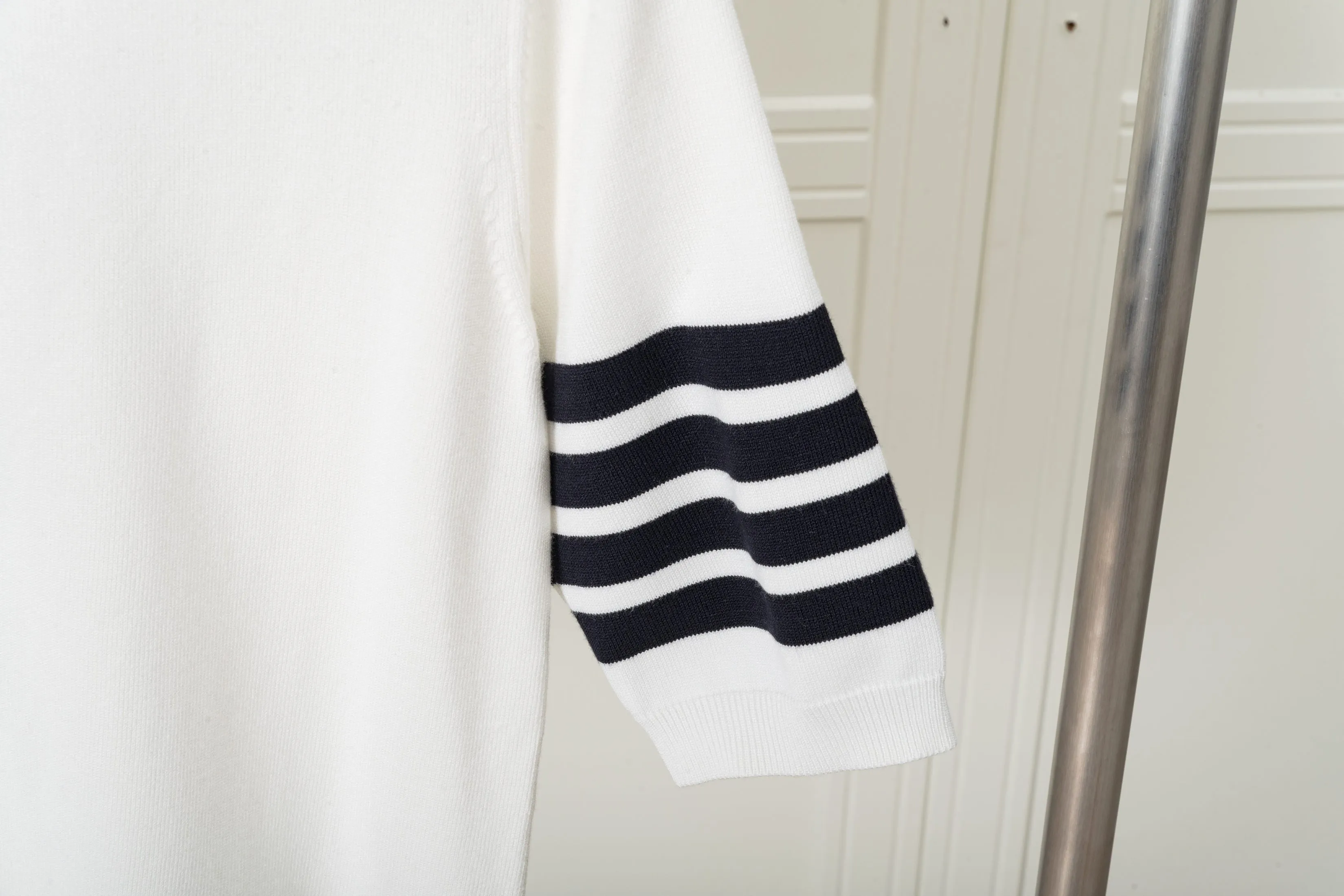 𝑻𝒉𝒐𝒎 𝑩𝒓𝒐𝒘𝒏𝒆 POLO Thom Browne POLO Classic Breathable Quality + Size：0/1/2 ：White/Navy Blue/Gray